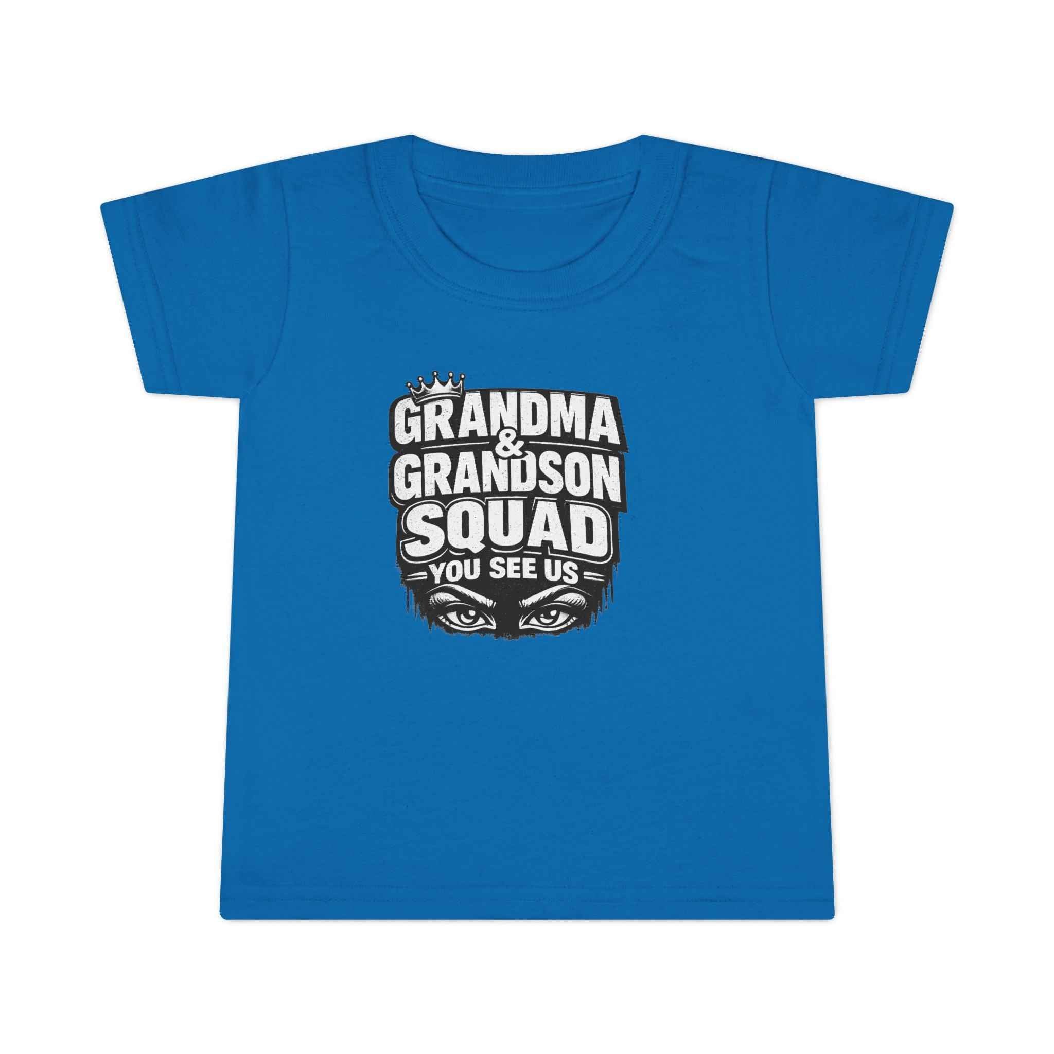 Toddler T-Shirt - Grandma & Grandson Squad "You See Us" Graphic
