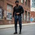 Athletic  Blue Camo Joggers - IAKAM