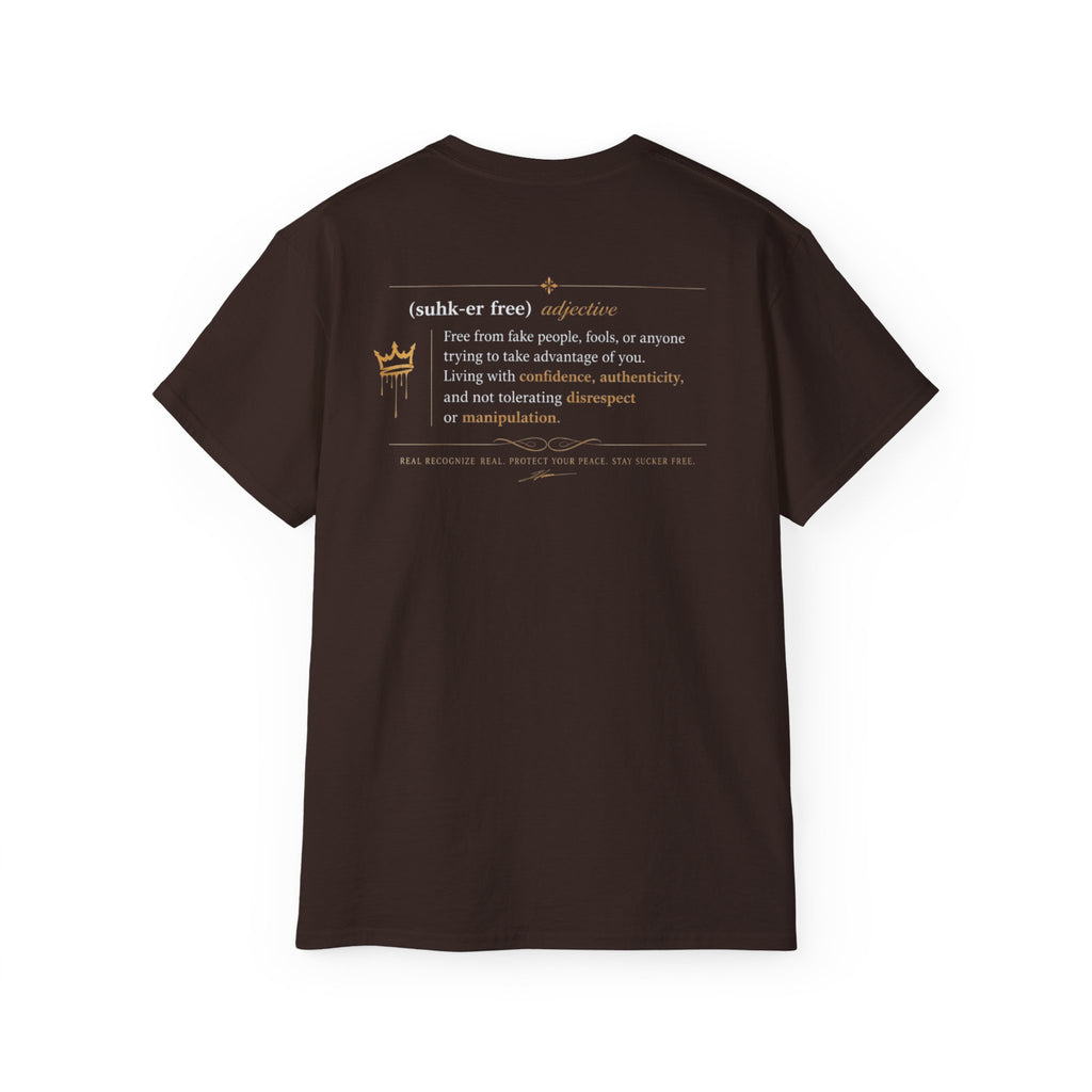Sucker Free Cotton Tee — Minimalist Empowerment Graphic Shirt