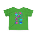 Infant Tee - Bright Floral Baby Shirt with Watercolor Floral Design for Girls