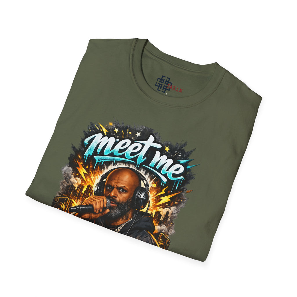Meet Me Outside Fuse982 Bold Graphic Streetwear T-Shirt - Trendy Urban Fashion