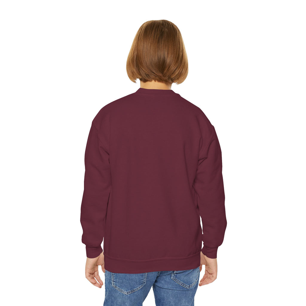 Youth Crewneck Sweatshirt – Classic Plain White Kids Pullover
