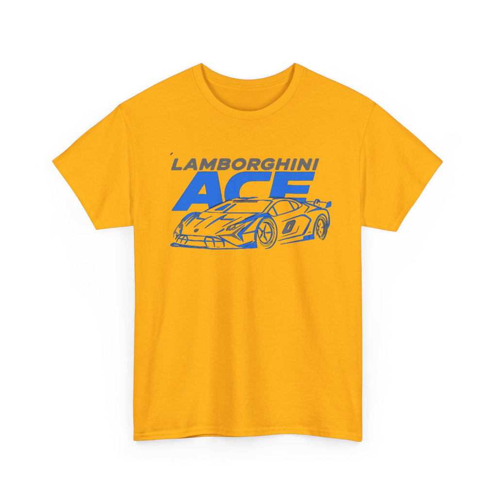 Lamborghini ACE Sports Car Tee — Retro Blue Racing Graphic T-Shirt