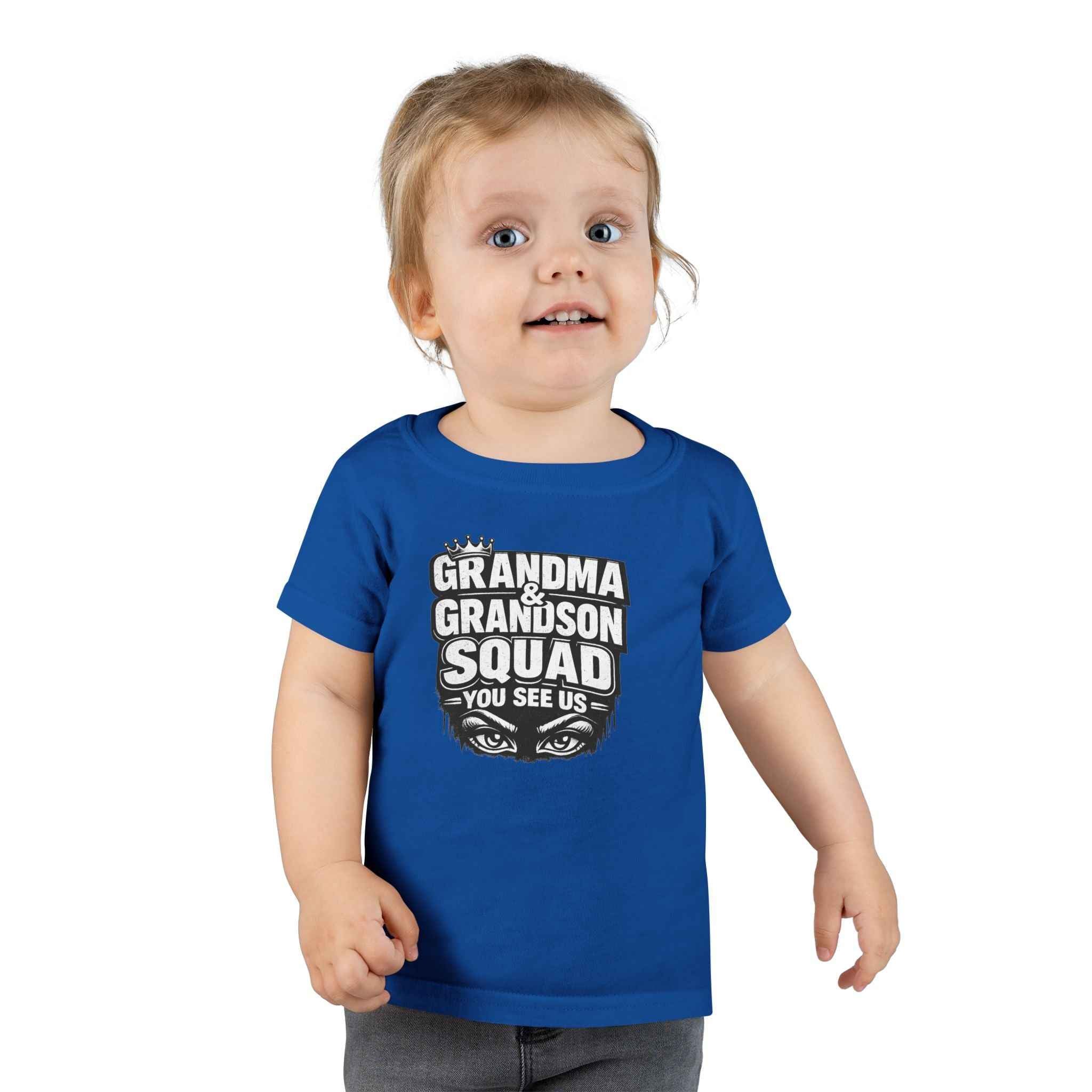 Toddler T-Shirt - Grandma & Grandson Squad "You See Us" Graphic