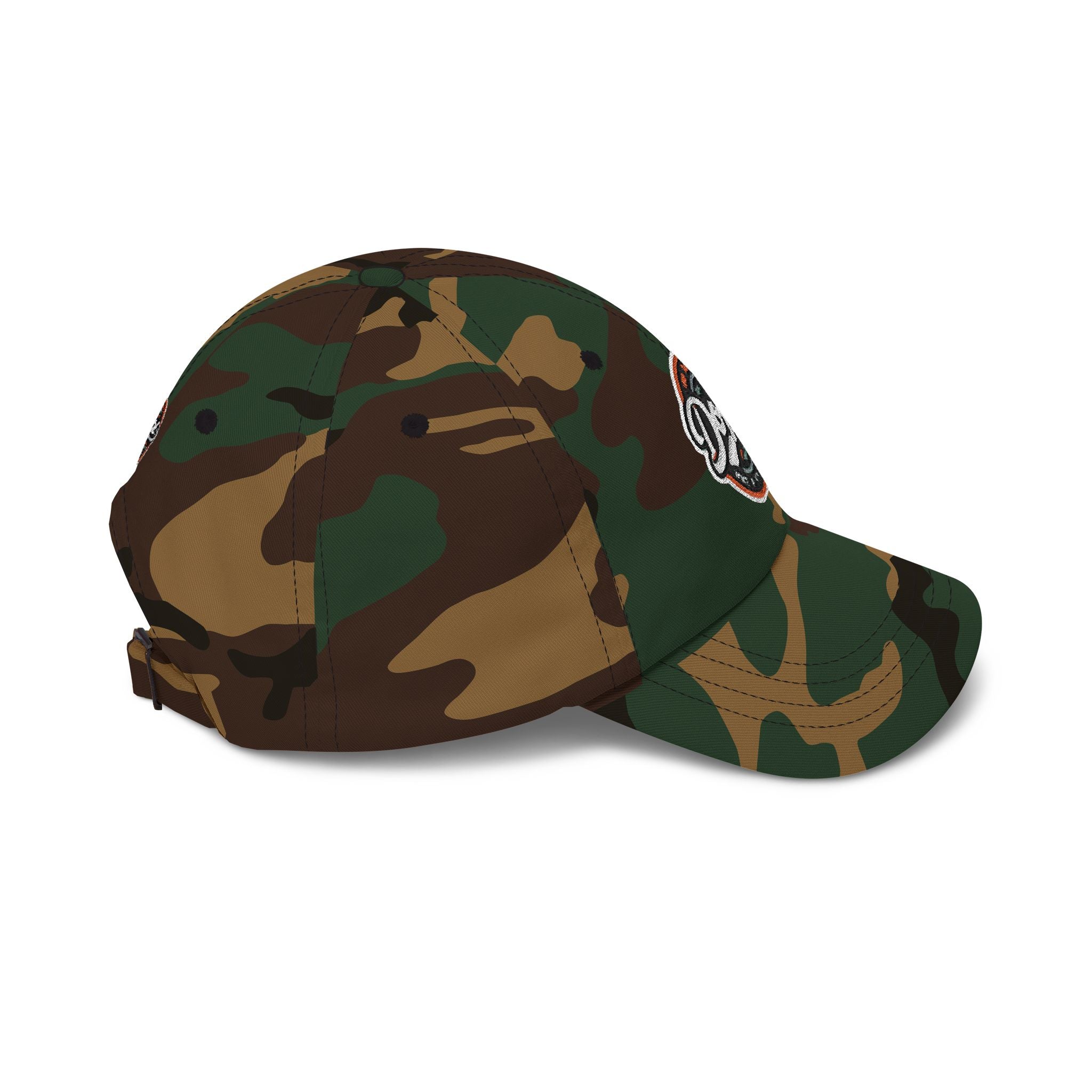 Dope Circle Embroidered Cap — Vintage Retro Logo Baseball Hat