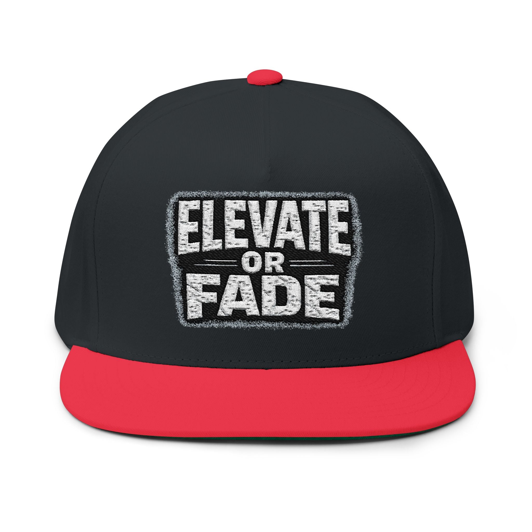 Elevate or Fade Flat Bill Cap for Trendy Casual Styles