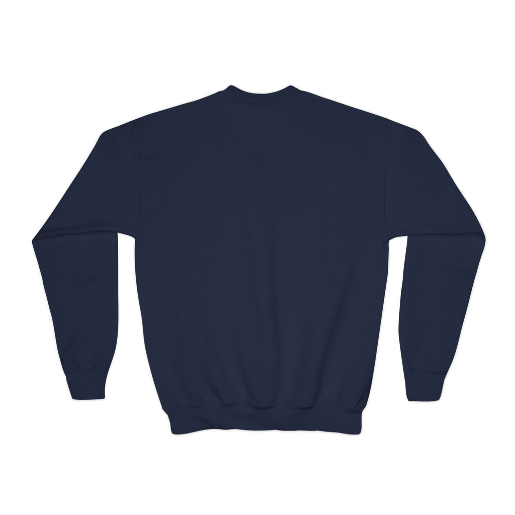 Youth Crewneck Sweatshirt — Minimal White Kid’s Pullover