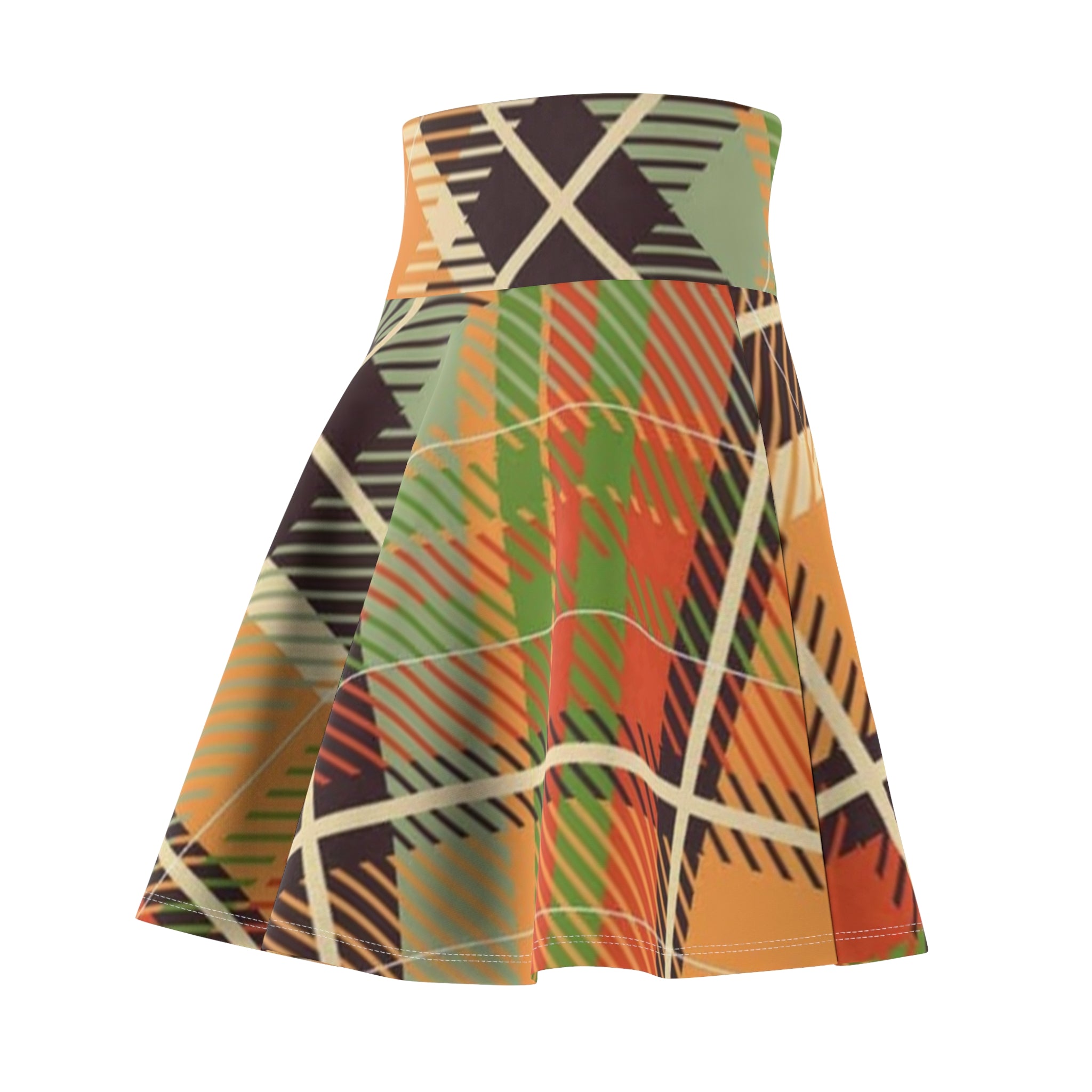 Women's Skater Skirt Plaid 2 - IAKAM