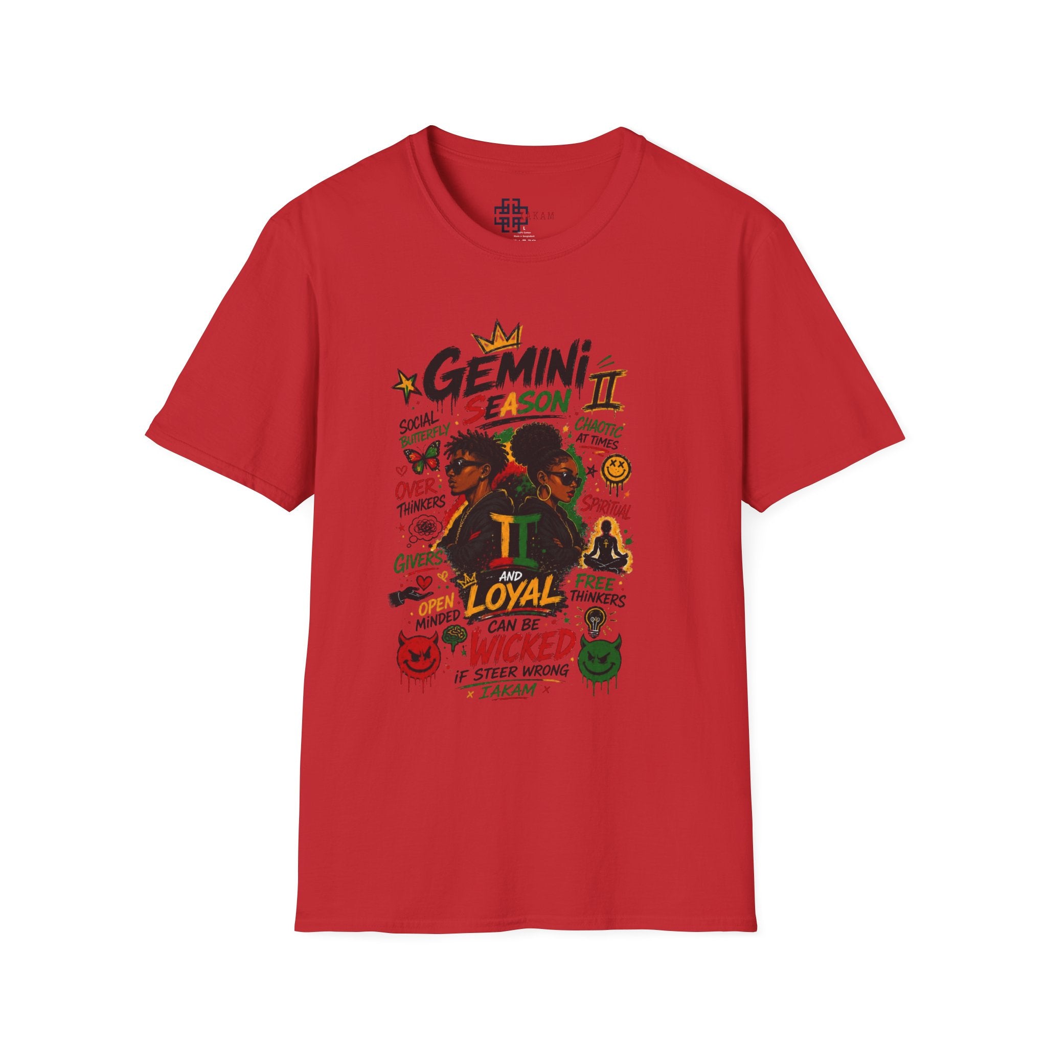 Gemini Season II T-Shirt - Loyal & Wicked Gemini Zodiac Graphic Tee