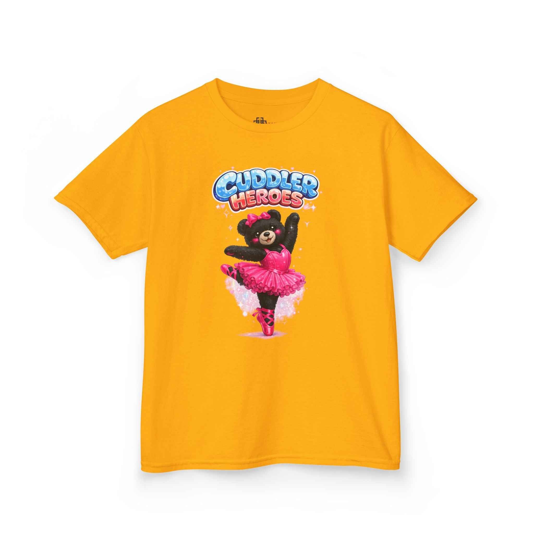 Kids Heavy Cotton™ Cuddler Heroes Ballerina Black Bear Tee
