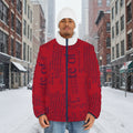 Vintage Red Puffer Jacket - IAKAM