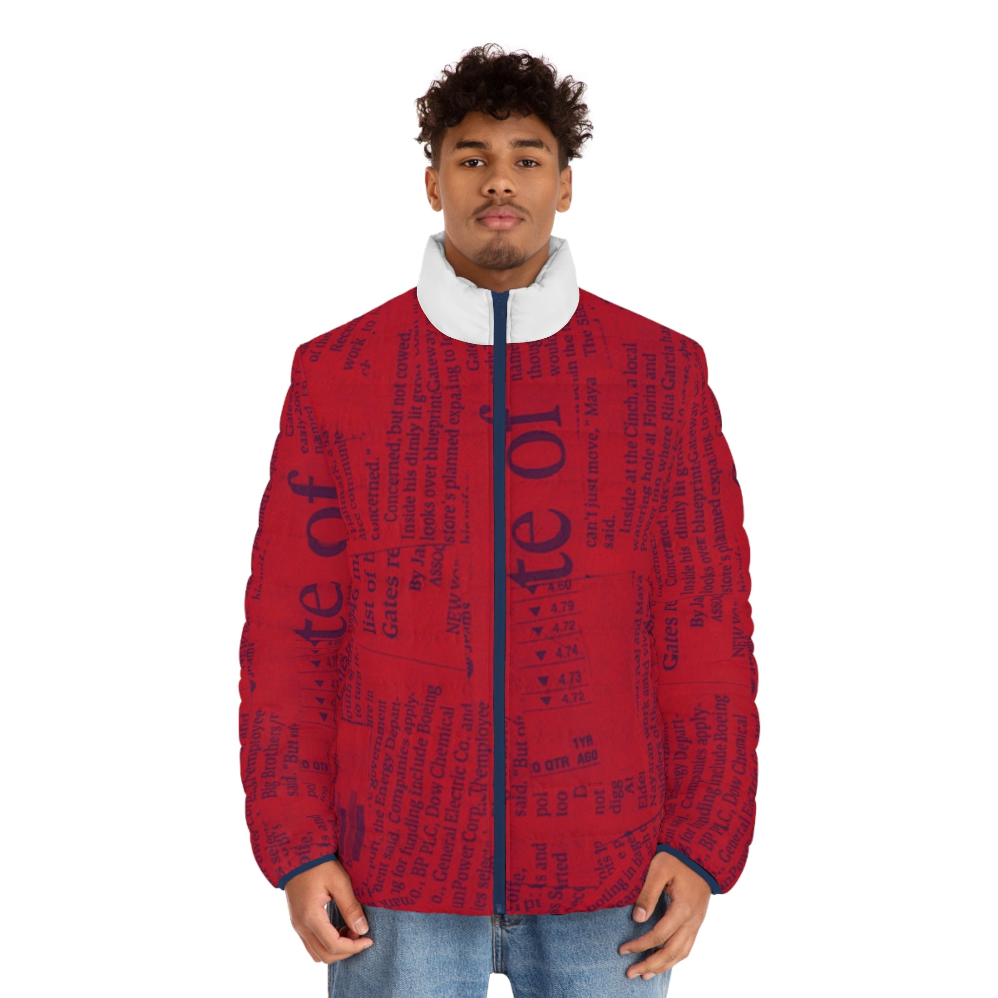 Vintage Red Puffer Jacket - IAKAM