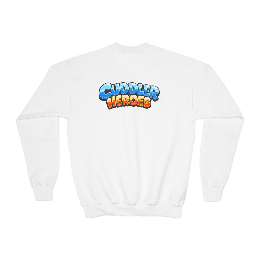 Cuddler Hero Kids Sweatshirt - Adorable Superhero Teddy Crewneck for Children