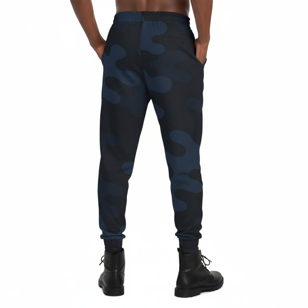 Athletic  Blue Camo Joggers - IAKAM