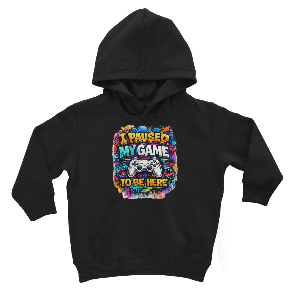 I paused my game Classic Kids Hoodie