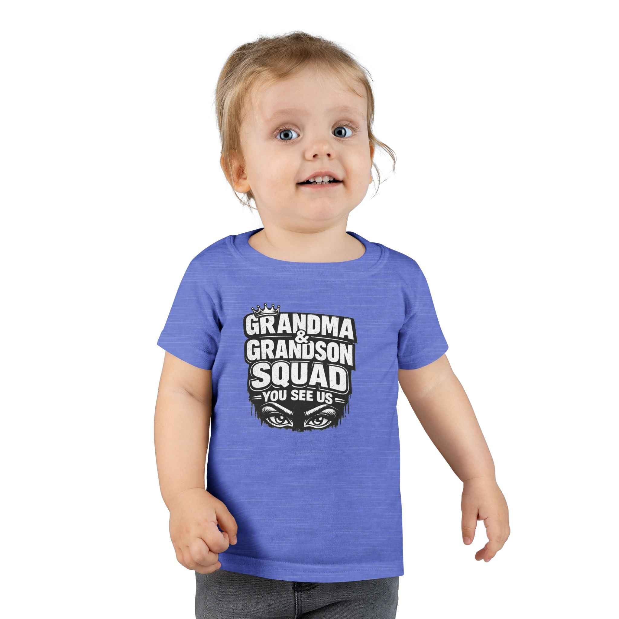 Toddler T-Shirt - Grandma & Grandson Squad "You See Us" Graphic