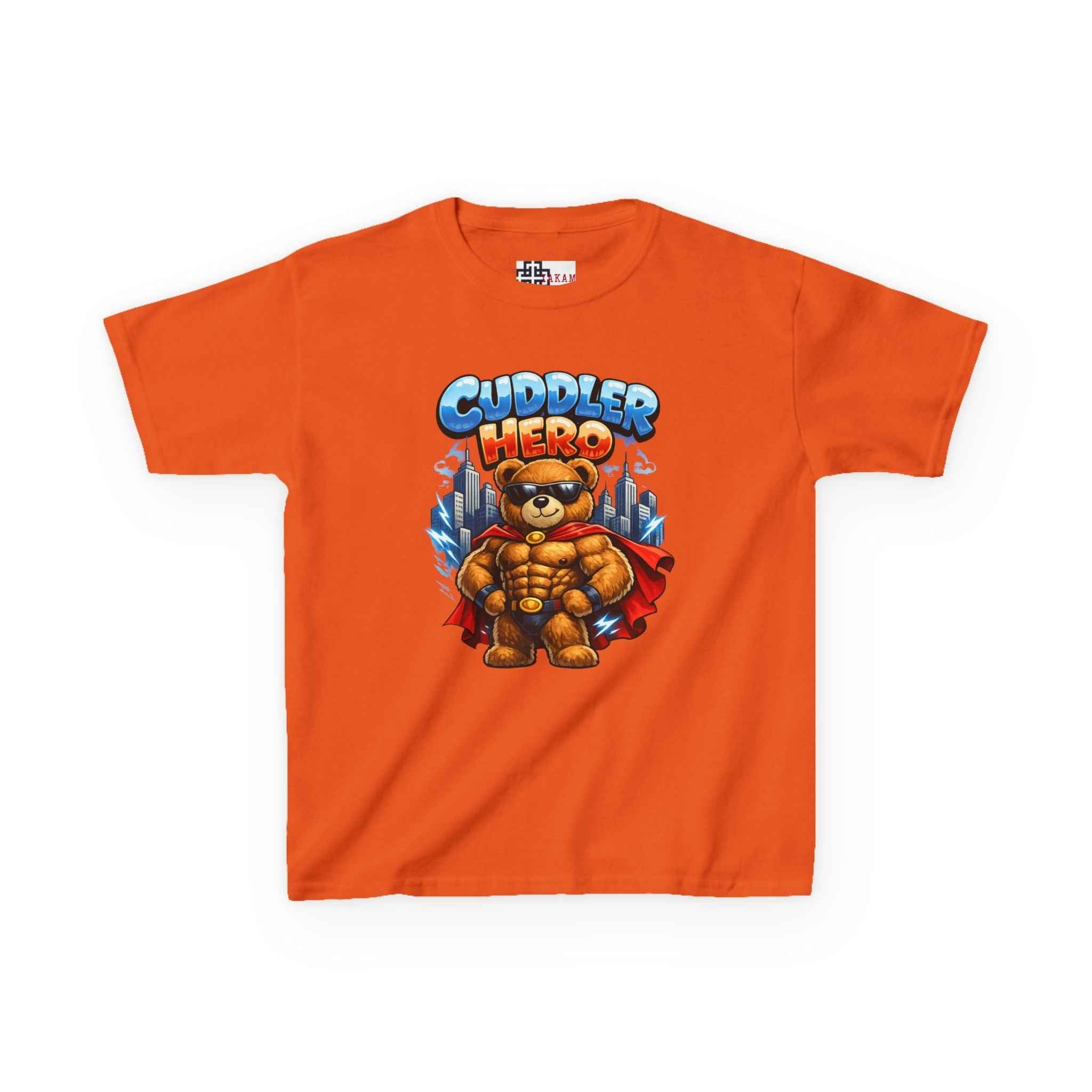 Kids Tee — "Cuddler Hero" Cute Superhero Bear T-Shirt for Toddlers & Kids