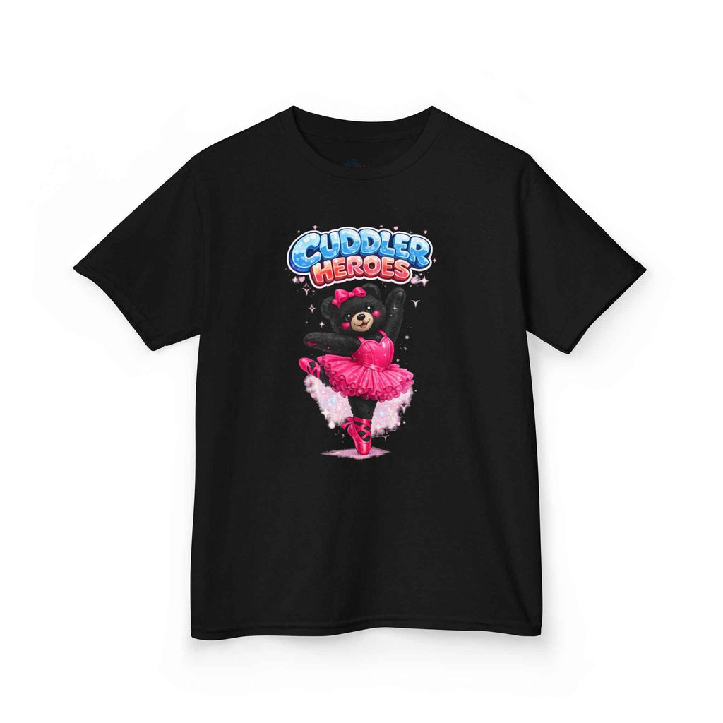 Kids Heavy Cotton™ Cuddler Heroes Ballerina Black Bear Tee