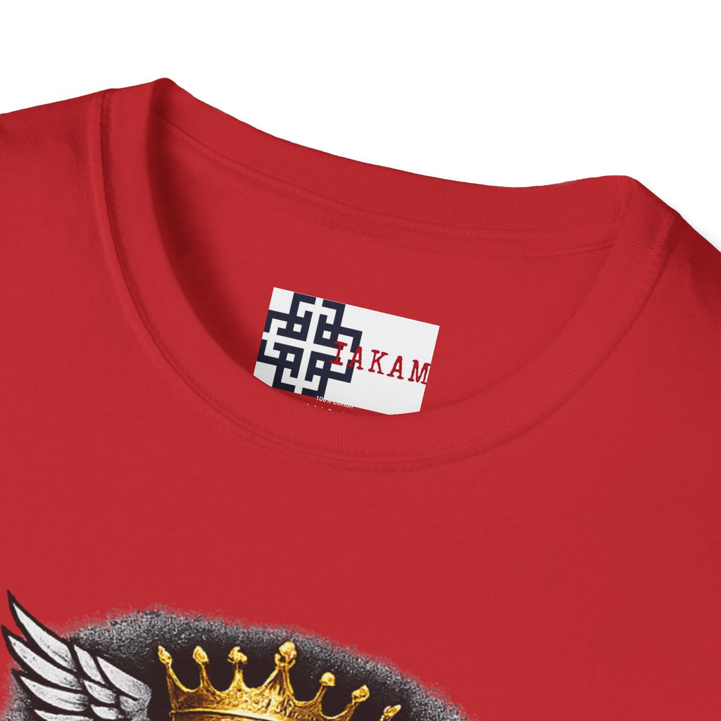 Elevate or Fade Streetwear T-Shirt - Motivational Tee with Crown & Wings