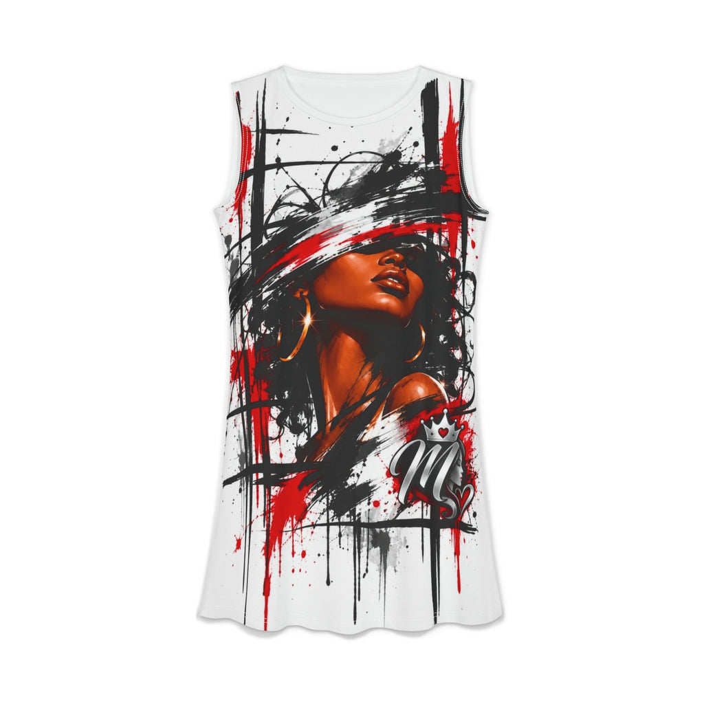 Msfbrownie Urban Graffiti Afrocentric Art Casual Dress