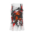 Msfbrownie Urban Graffiti Afrocentric Art Casual Dress