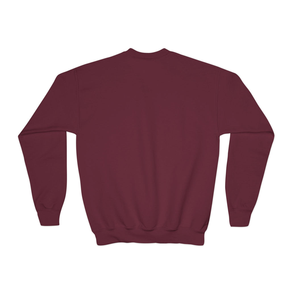 Youth Crewneck Sweatshirt — Minimal White Kid’s Pullover