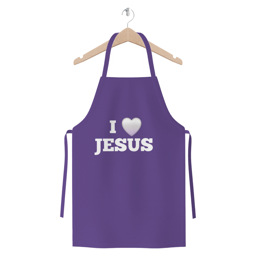 I love Jesus Apron - Premium Jersey Apron for Faith-Filled Cooking