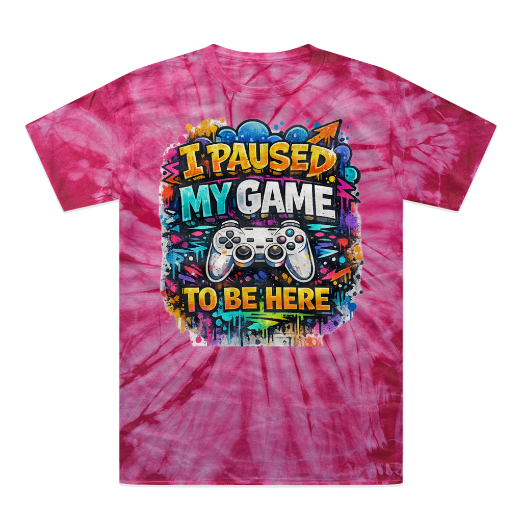 I paused my game Tonal Spider Tie-Dye T-Shirt