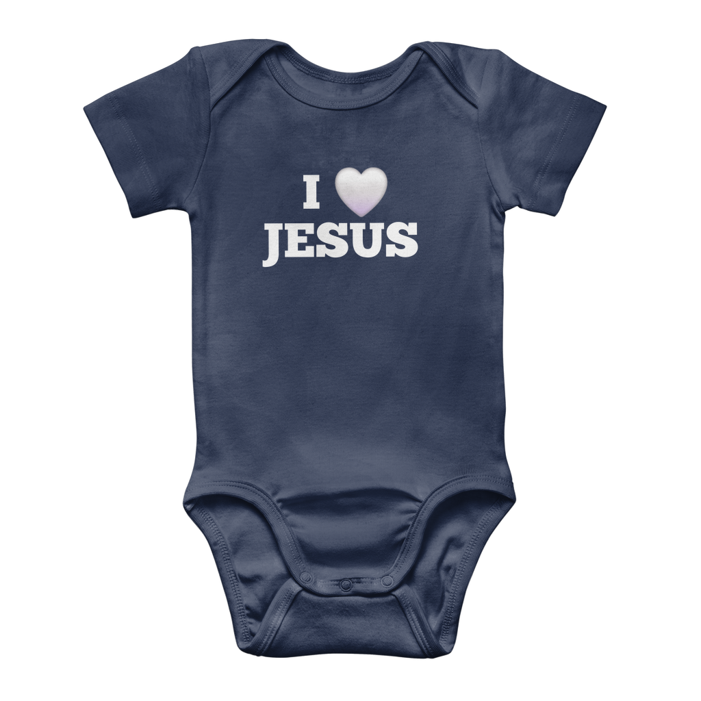 I love Jesus Classic Baby Onesie Bodysuit