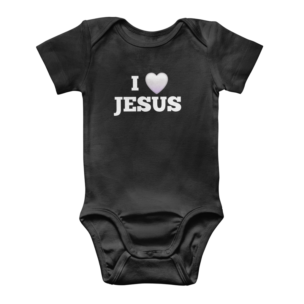 I love Jesus Classic Baby Onesie Bodysuit