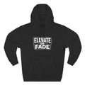 Elevate or Fade Hoodie - Urban Graphic Fleece Pullover with Crown and Wings Design for Stylish Comfort
