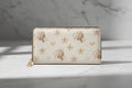 Msfbrownie Zipper Wallet — Elegant Floral & Swan Patterned Zip Wallet