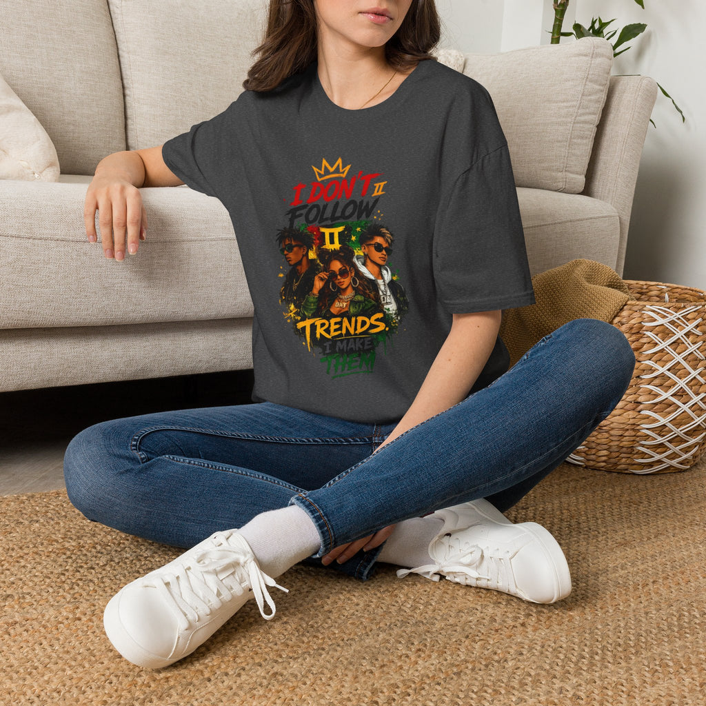 I Don't Follow Trends T‑Shirt 3— Retro Rebel Graphic Tee