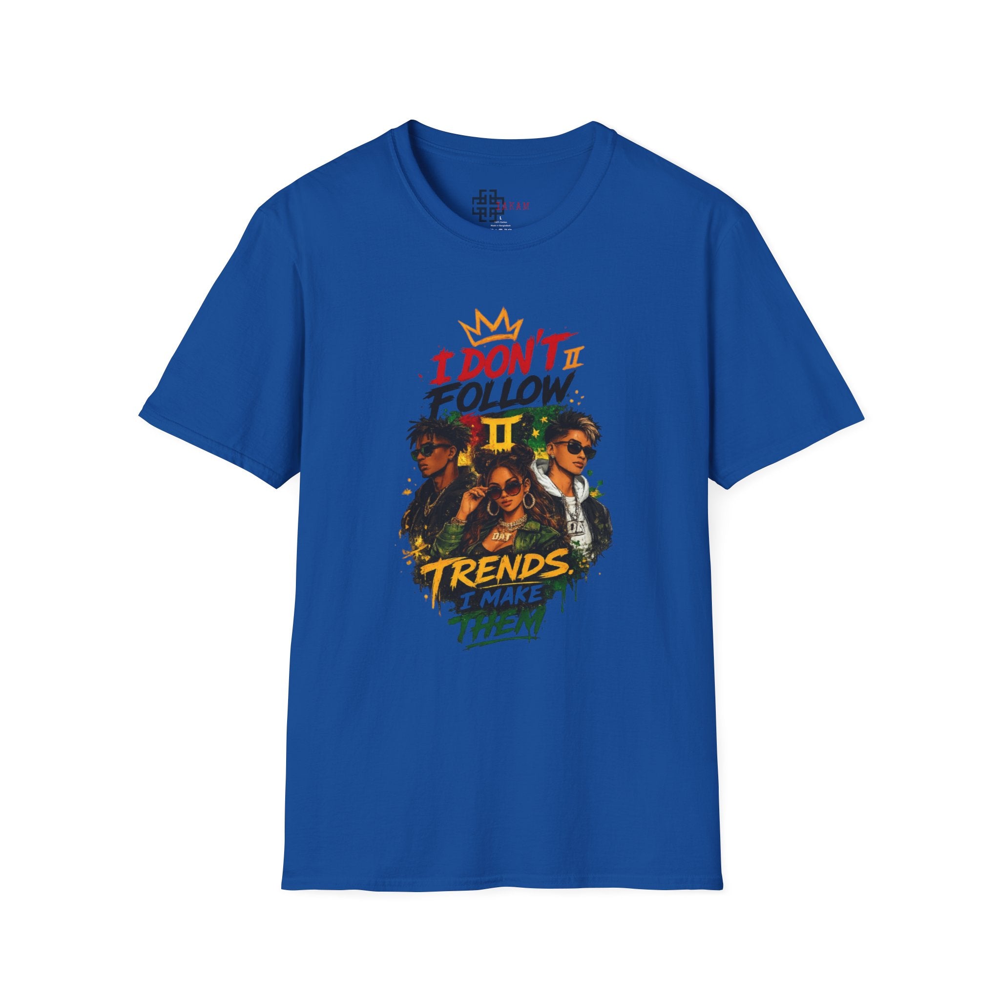 I Don't Follow Trends T‑Shirt 3— Retro Rebel Graphic Tee