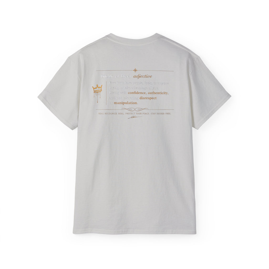 Sucker Free Cotton Tee — Minimalist Empowerment Graphic Shirt