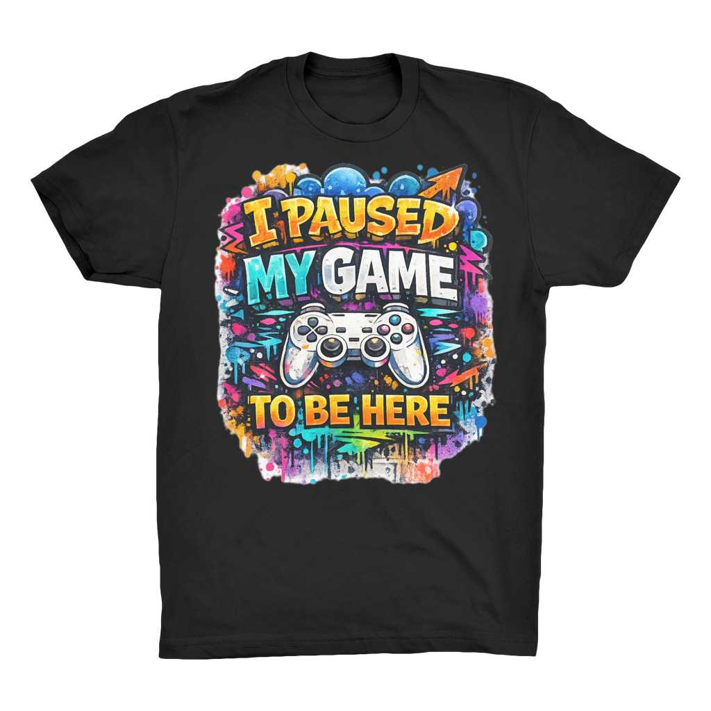 I paused my game Organic Adult T-Shirt
