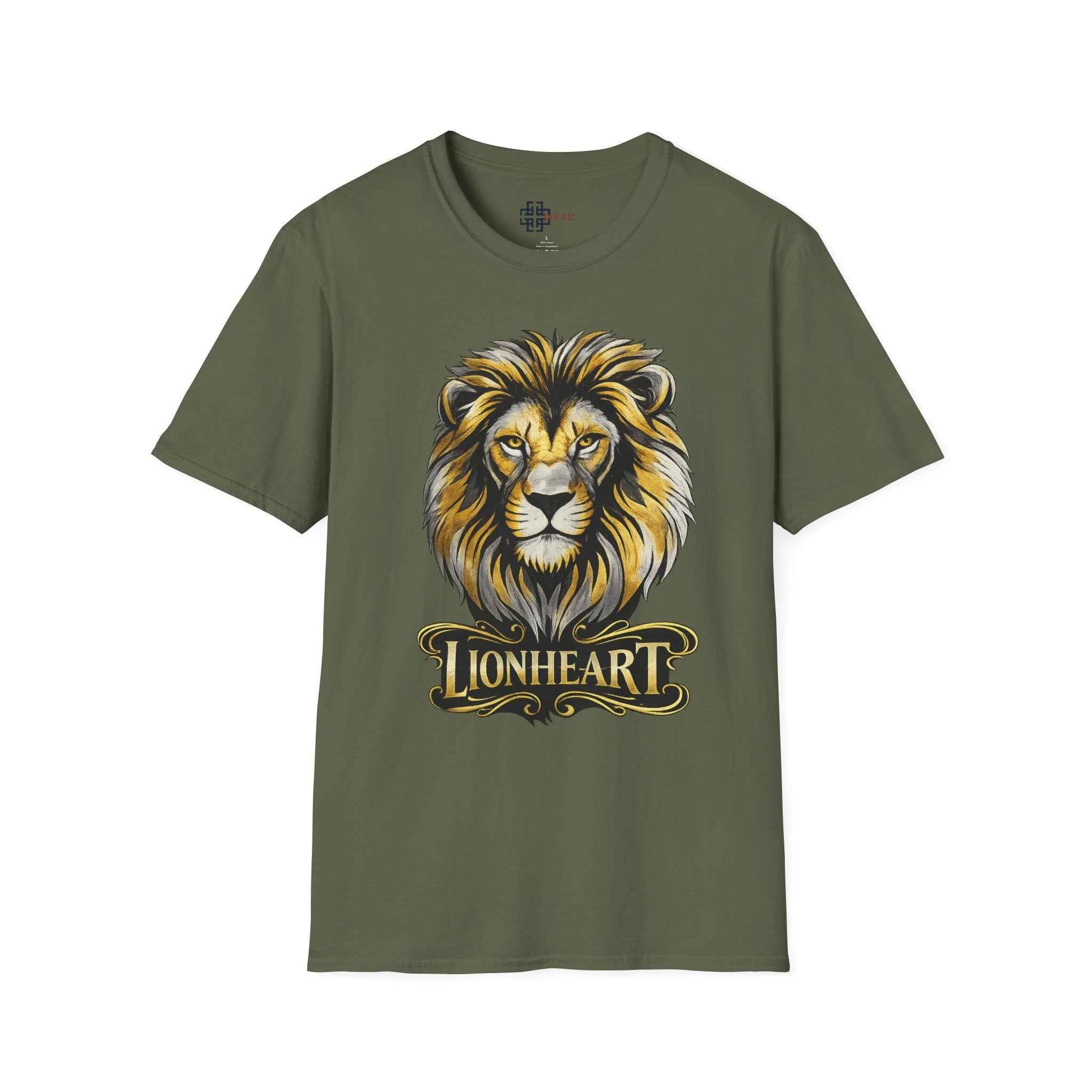 Lionheart Graphic T-Shirt — Bold Lion Head Design