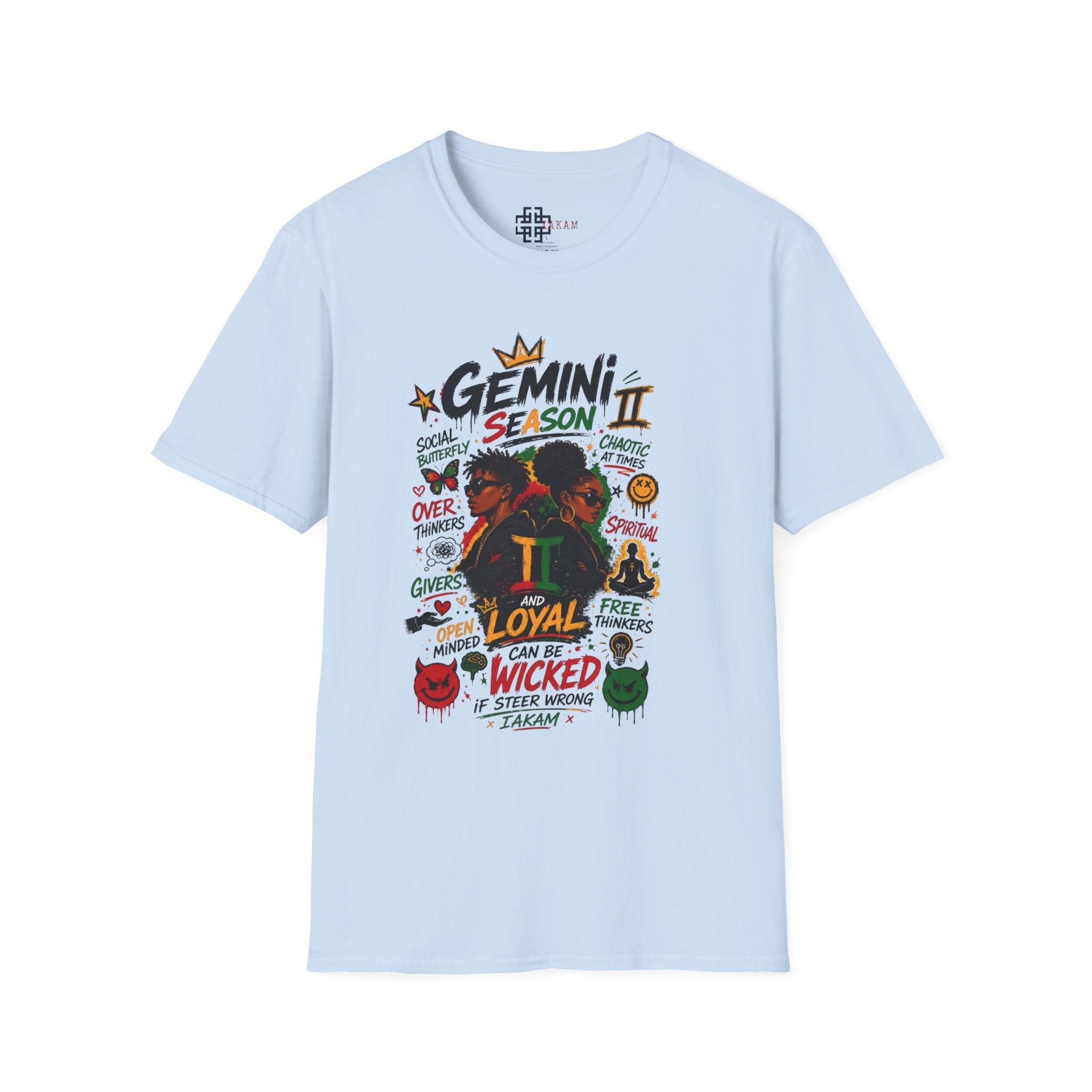 Gemini Season II T-Shirt - Loyal & Wicked Gemini Zodiac Graphic Tee