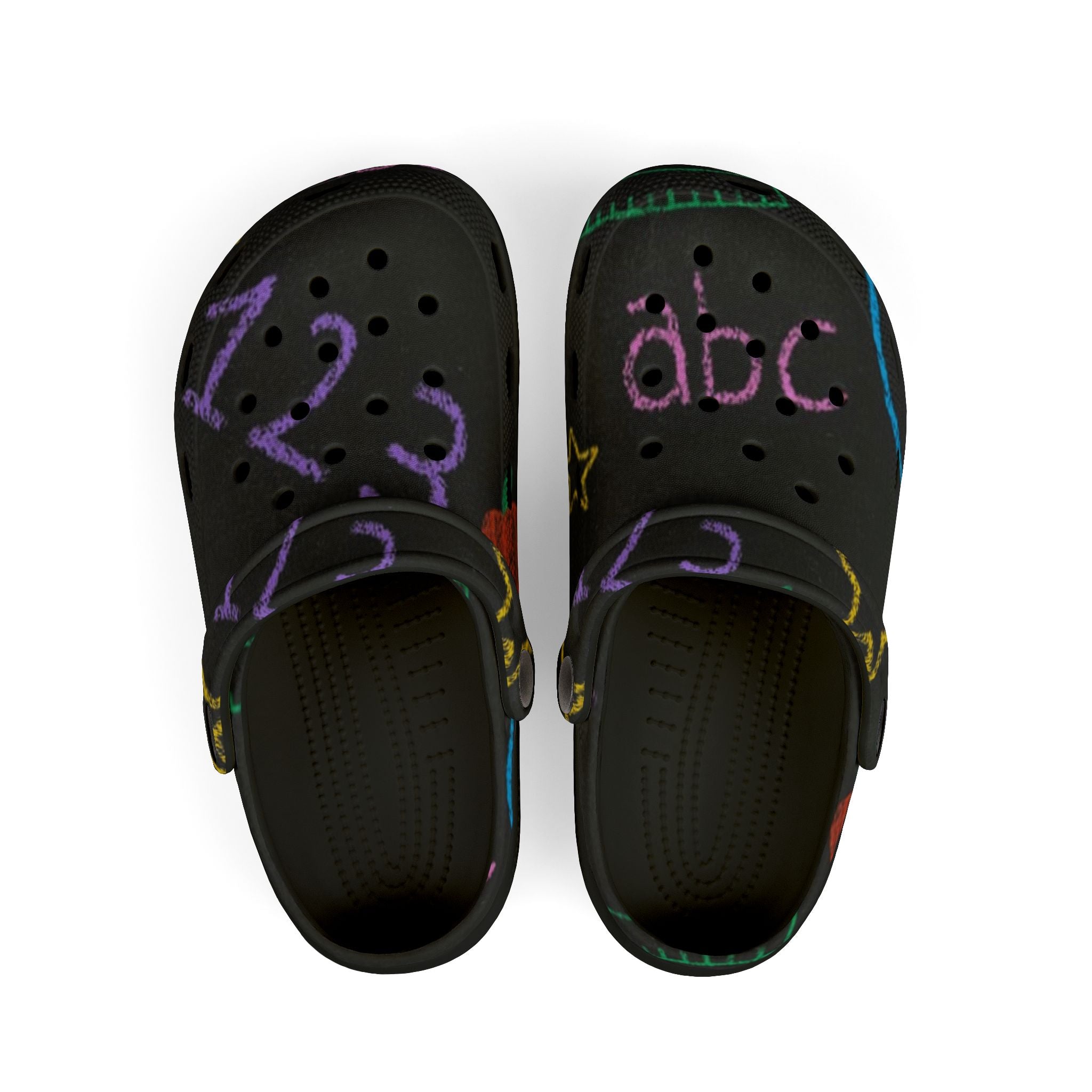 Kid's Abc 123 Foam Clogs