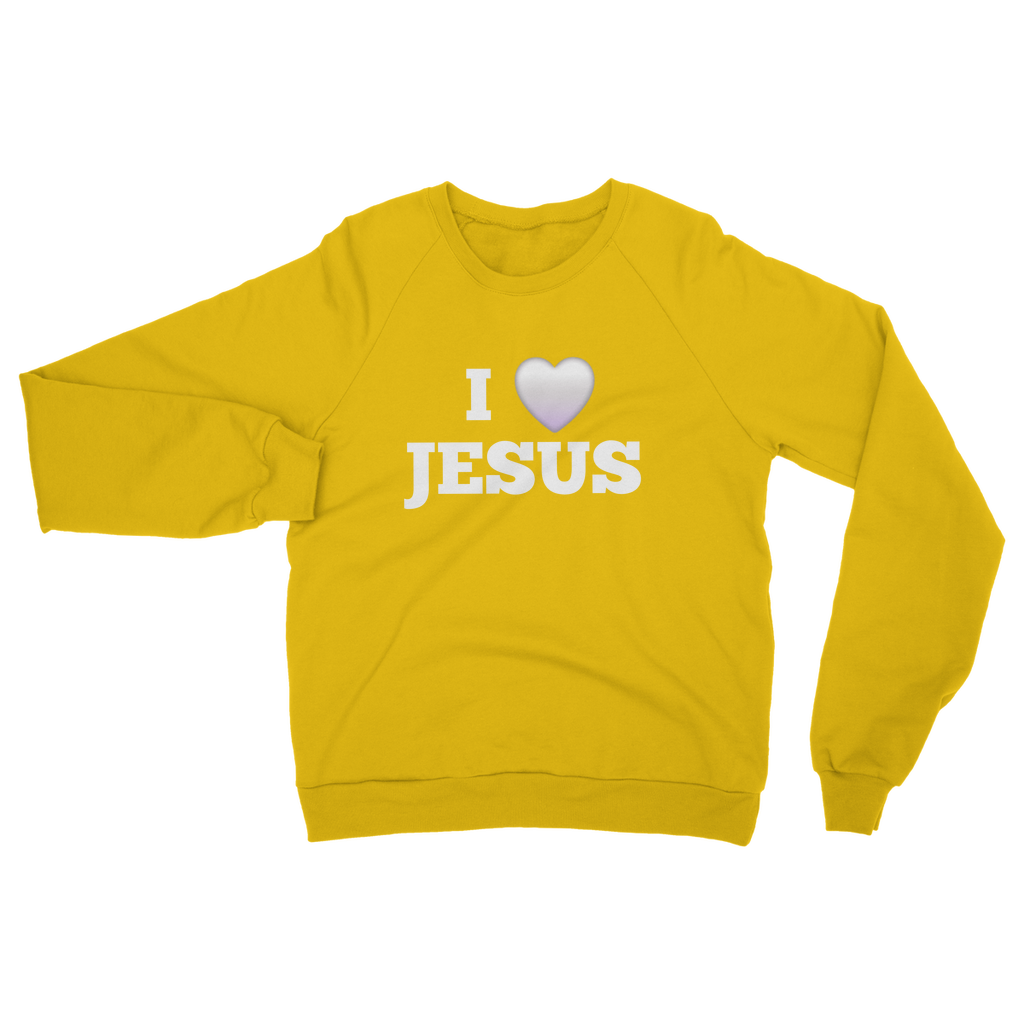I love Jesus Sweatshirt - Classic Adult Apparel for Every Believer