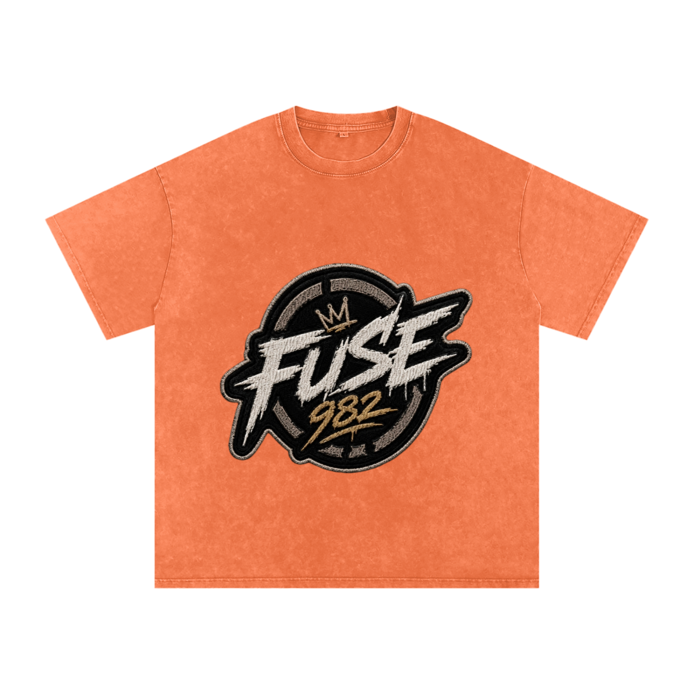 Fuse982 Snow Washed Oversized Cotton T-Shirt