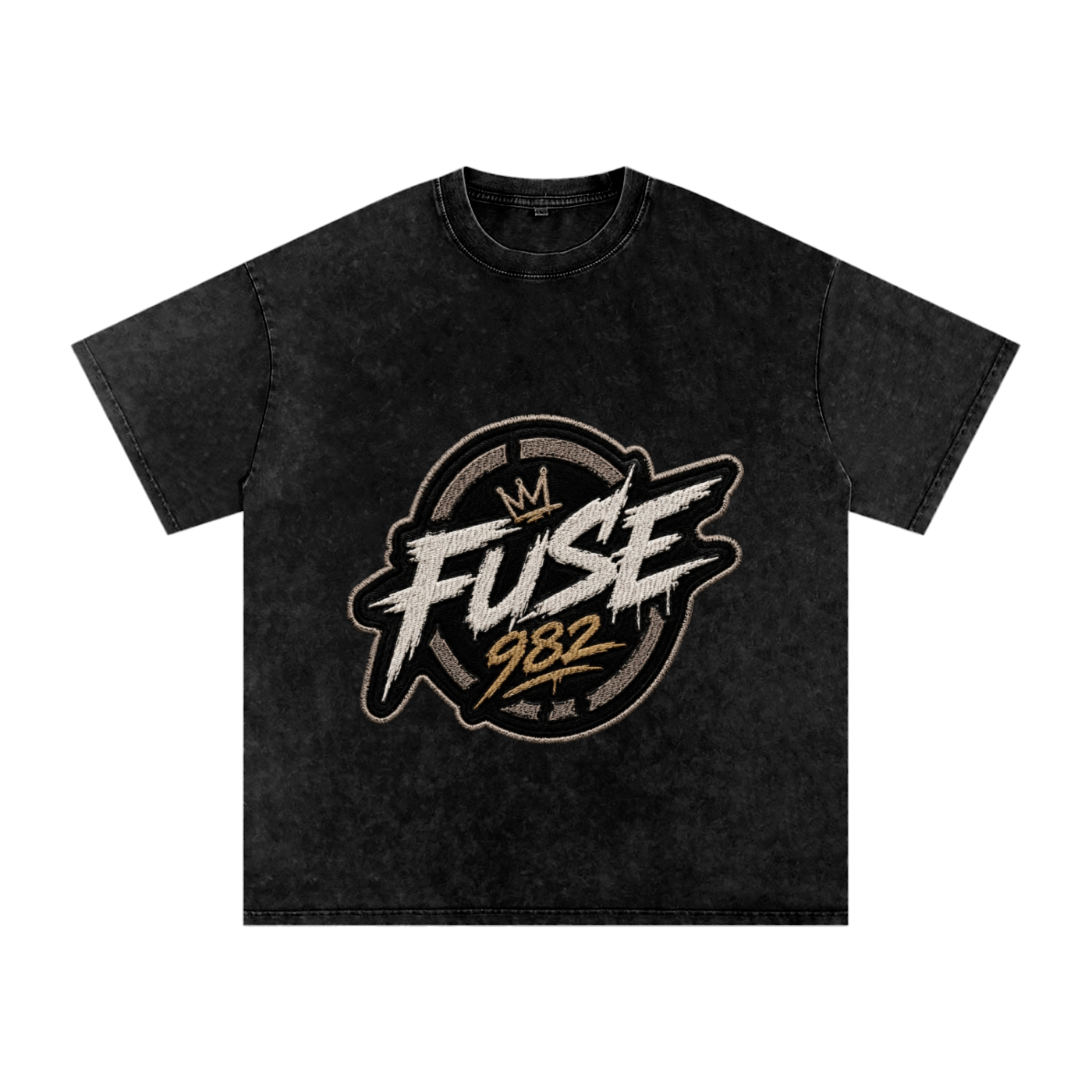 Fuse982 Snow Washed Oversized Cotton T-Shirt