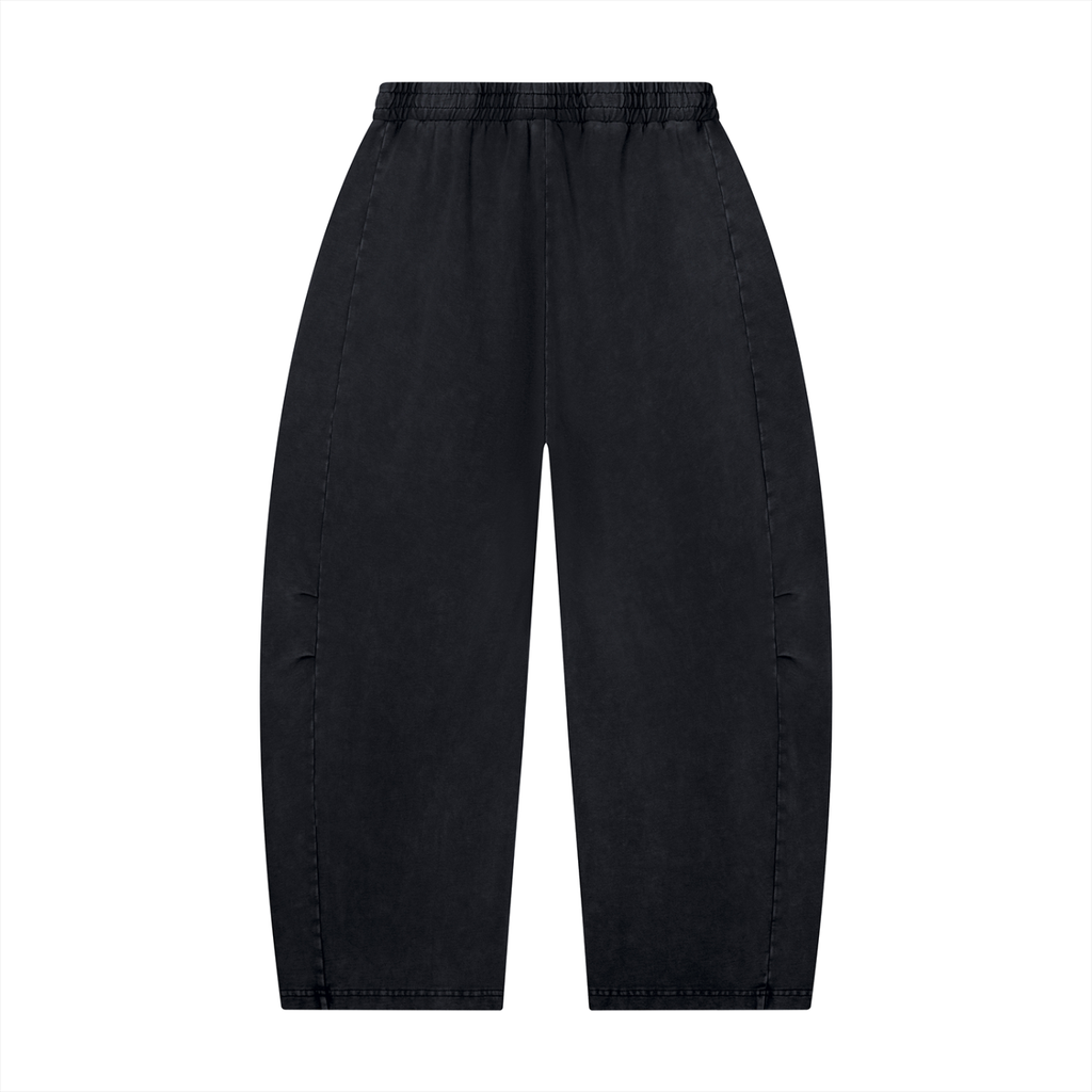 Msfbrownie Unisex Mineral Wash Barrel Leg Pants