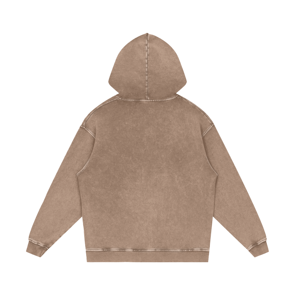 Msfbrownie Washed Loose Cotton Hoodie