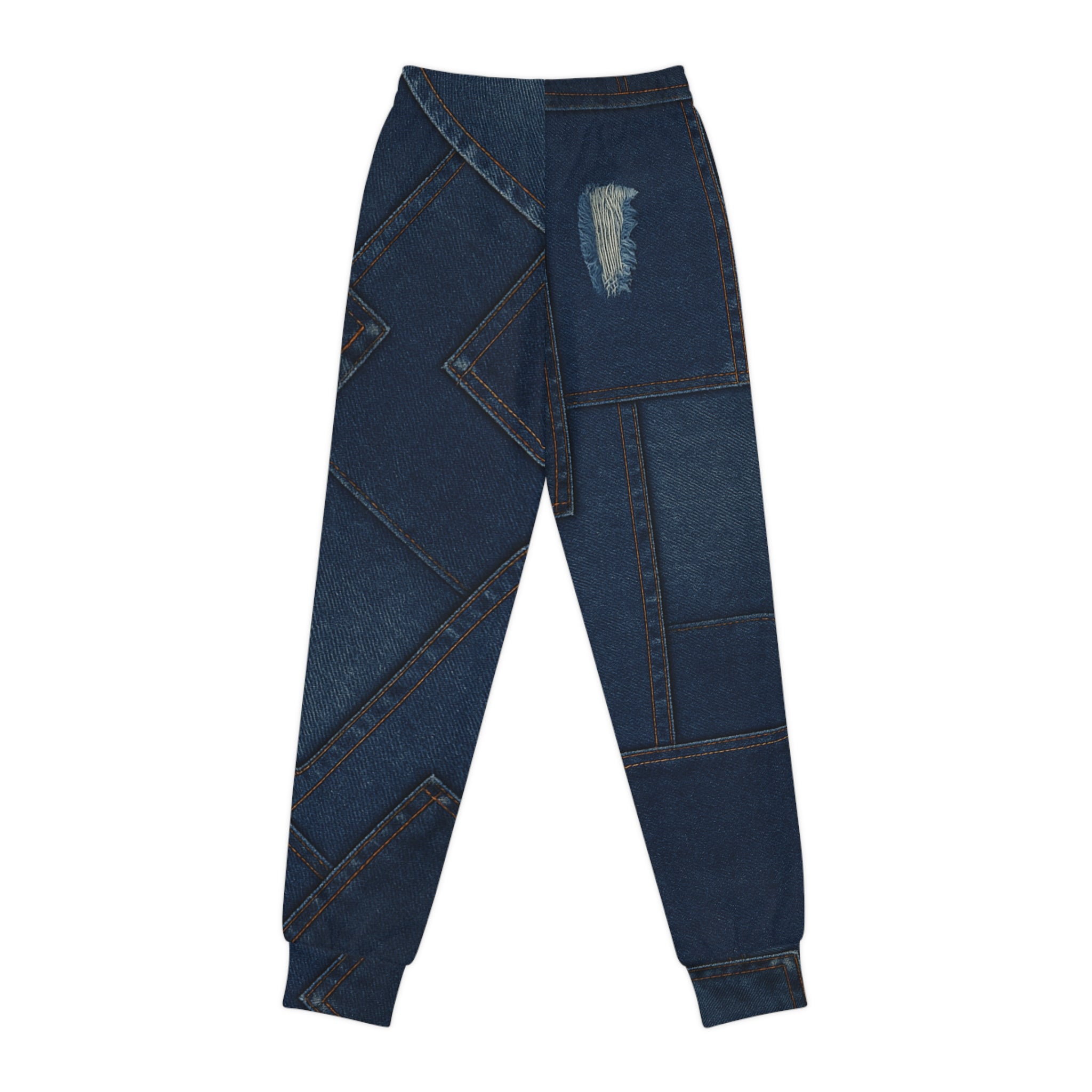 Youth Joggers Denim Print - IAKAM