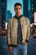 Vintage Style  Men's Stripe-Sleeve Track Jacket - IAKAM