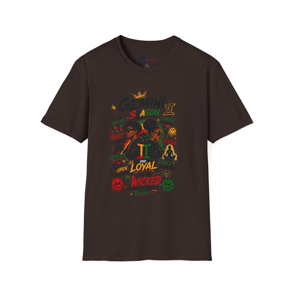 Gemini Season II T-Shirt - Loyal & Wicked Gemini Zodiac Graphic Tee