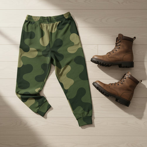 Athletic Green Camo Joggers - IAKAM