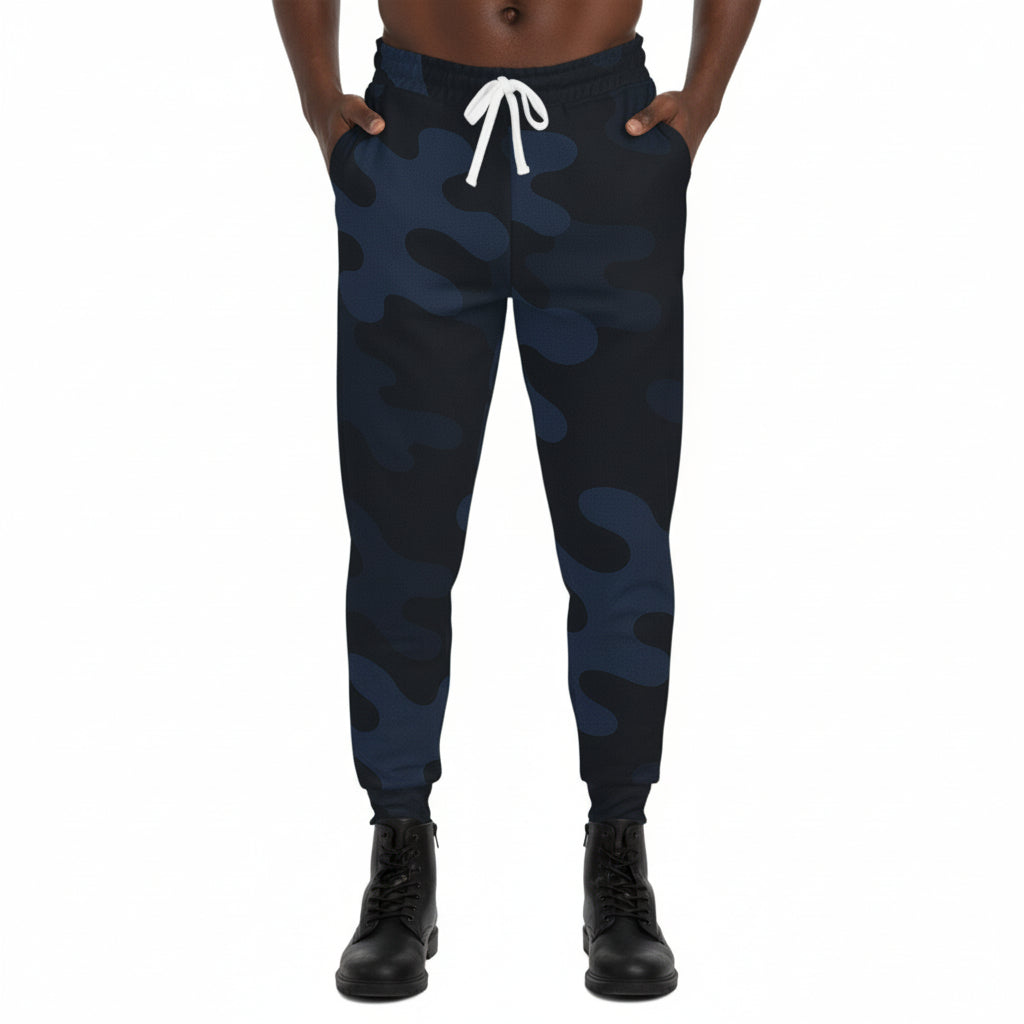 Athletic  Blue Camo Joggers - IAKAM