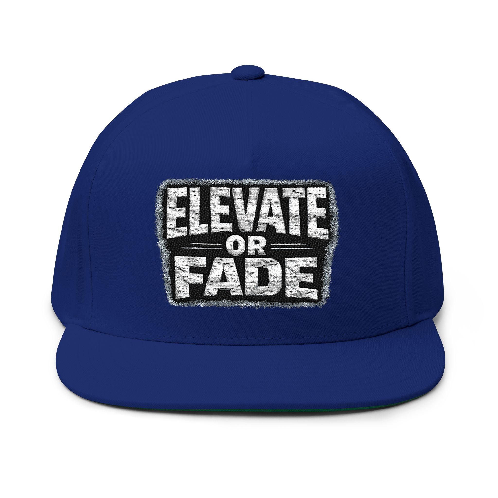 Elevate or Fade Flat Bill Cap for Trendy Casual Styles
